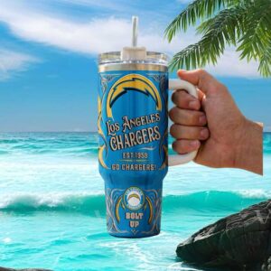 Los Angeles Chargers Est. 1959 Bolt Up Custom 40oz Tumbler Tumbler