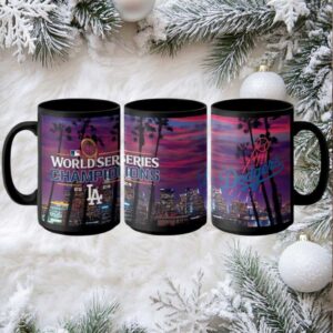 Los Angeles Dodgers 2024 World Series Champions Travel Tumbler with Handle