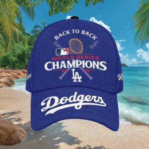 Los Angeles Dodgers Back to Back 2024 2025 World Series Champions Blue Hat