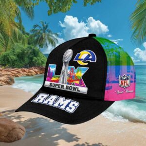 Los Angeles Rams Super Bowl LIX San Francisco Personalized Snapback Hat