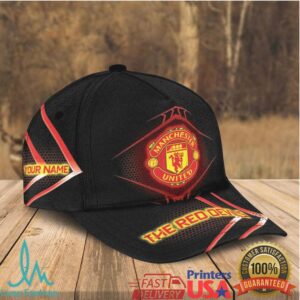 Manchester United The Red Devils Personalized Custom Name Cap