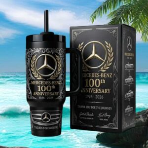 Mercedes Benz 100th Anniversary 1926 2026 Limited Edition 40oz Tumbler with Gift Box