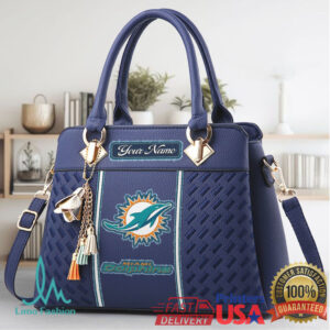 Miami Dolphins Custom Dolphins Satchel Handbag