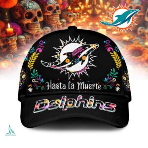 Miami Dolphins Hasta la Muerte Day of the Dead Cap