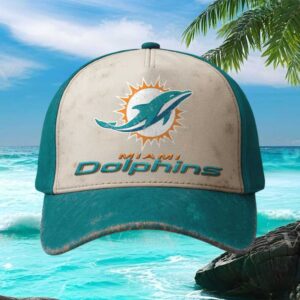 Miami Dolphins Vintage Distressed Adjustable Baseball Cap