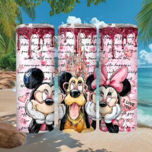 Mickey & Minnie Sweethearts Custom Tumbler