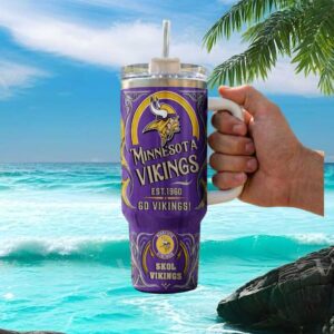 Minnesota Vikings Est. 1960 Skol Vikings 40oz Stainless Tumbler