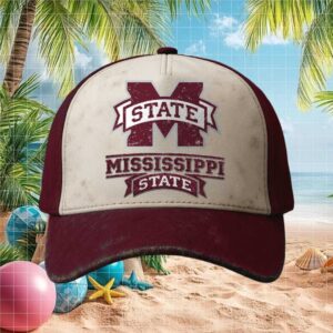Mississippi State Bulldogs Vintage Distressed Logo Cap