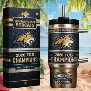 Montana State Bobcats 2026 FCS Champions Limited Edition 40oz Stainless Steel Tumbler