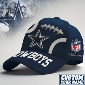 NFL Dallas Cowboys Personalized 3D Embroidered Baseball Cap
