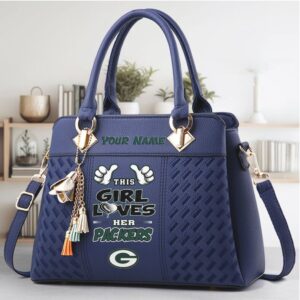 NFL Green Bay Packers Fan This Girl Loves Her Packers Shoulder Purse Bag