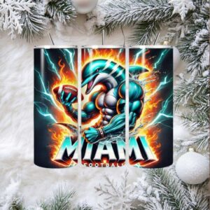 NFL Miami Dolphins Football Team Tumbler