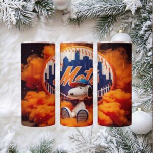 NY Mets Snoopy Smoke Effect Tumbler