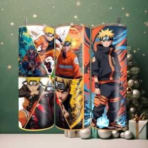 Naruto Shippuden Anime Character 20oz Skinny Tumbler