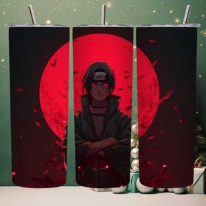 Naruto Shippuden Itachi Mangekyo Sharingan Travel Tumbler