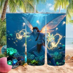 Na'vi Aquatic Winged Warrior Travel Tumbler
