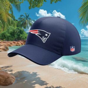 New England Patriots Classic Navy Blue NFL Logo Adjustable Baseball Cap