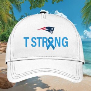 New England Patriots “Patriots Strong” Blue Ribbon Awareness Custom Hat