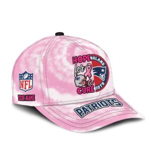 New England Patriots Pink Hope For A Cure Breast Cancer Awareness Cap