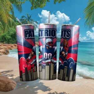 New England Patriots Skinny Insulated Travel Tumbler