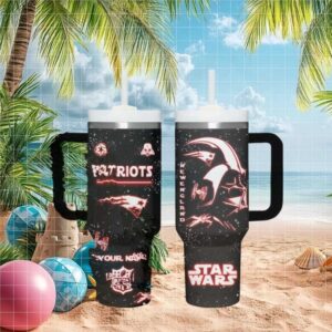 New England Patriots Star Wars Darth Vader Nfl Tumbler Design