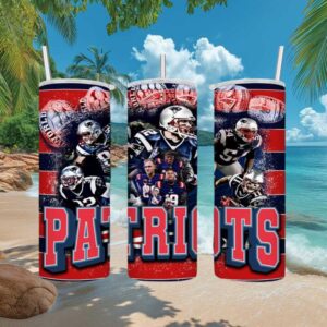 New England Patriots Super Bowl Champions Tumbler Design