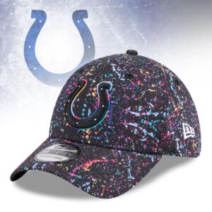 New Era Black Indianapolis Colts 2025 NFL Crucial Catch 39THIRTY Flex Hat