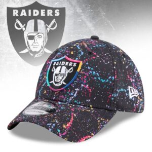 New Era Black Las Vegas Raiders 2025 NFL Crucial Catch 39THIRTY Flex Hat