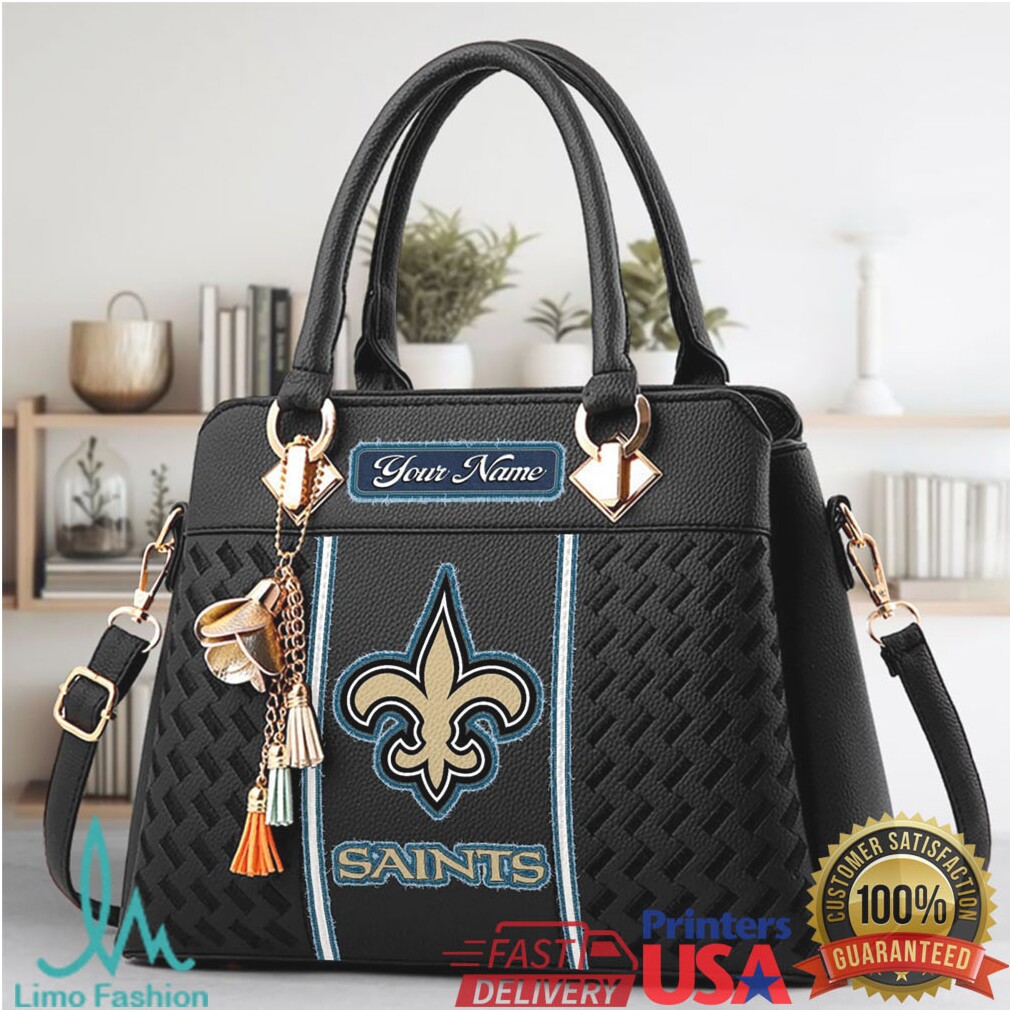 New Orleans Saints Custom Name NFL Handbag New Orleans Saints Custom Name NFL Handbag