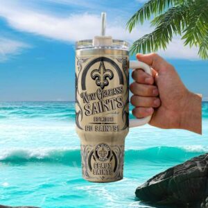New Orleans Saints Geaux Saints Retro 40oz Tumbler Est 1966
