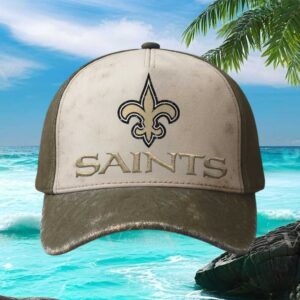 New Orleans Saints Vintage Distressed Adjustable Cap