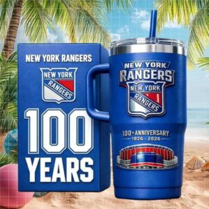 New York Rangers 100th Anniversary 1926 2026 Centenary Edition 40oz Tumbler