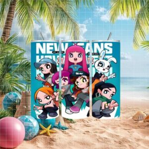 NewJeans K Pop Cartoon Character Tumbler
