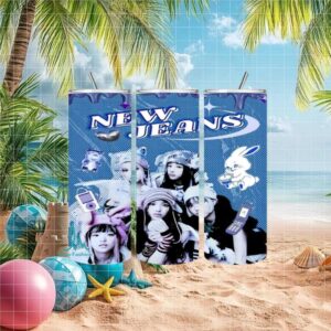 NewJeans Tumbler PNG K Pop Sublimation Wrap