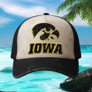 Nike Iowa Hawkeyes Club Trucker Adjustable Hat BlackCream