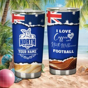 North Melbourne Kangaroos Afl Personalized Tumbler Custom Team Tumbler