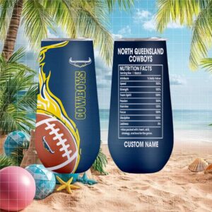 North Queensland Cowboys Nrl Nutrition Facts Custom Tumbler