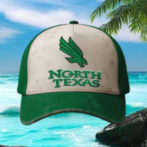 North Texas Mean Green Distressed Adjustable Cap