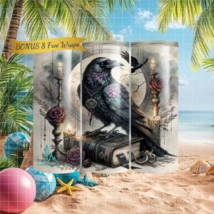 Occult Raven Tumbler Design Tumbler