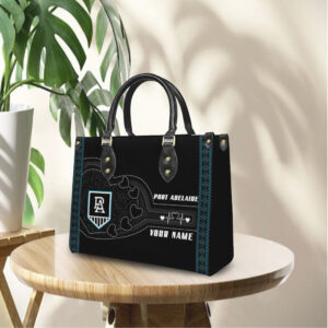 Official AFL Port Adelaide Power Personalized Leather Handbag
