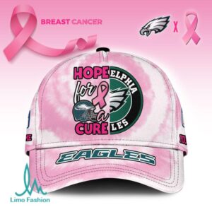 Official Eagles Pink Tie Dye Breast Cancer Support Hat