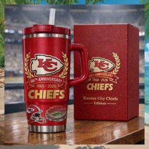Official Kansas City Chiefs 1960 2026 Edition Insulated Tumbler