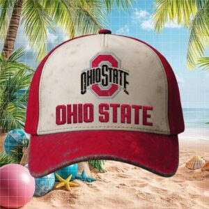 Ohio State University Distressed Logo Vintage Style Cap
