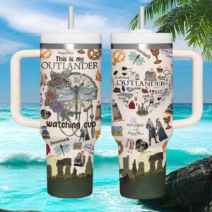 Outlander TV Series “My Watching Tumbler” Sassenach 40oz Insulated Tumbler