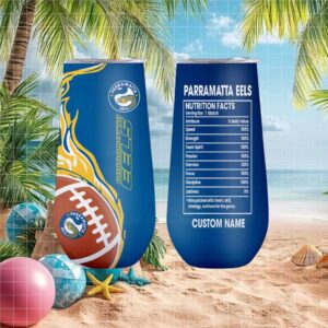 Parramatta Eels Nrl Nutrition Facts Custom Name Tumbler