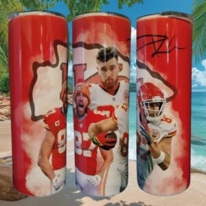 Patrick Mahomes & Travis Kelce Stainless Steel Travel Tumbler