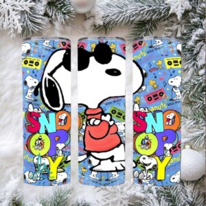 Peanuts Snoopy Music Vibes Insulated Tumbler