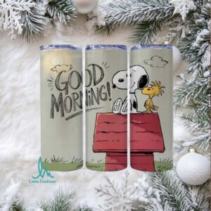 Peanuts Snoopy & Woodstock Good Morning! Tumbler