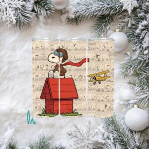 Peanuts WWI Aviator Stainless Steel Tumbler