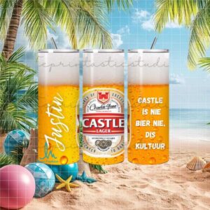 Personalized Castle Lager Beer Tumbler